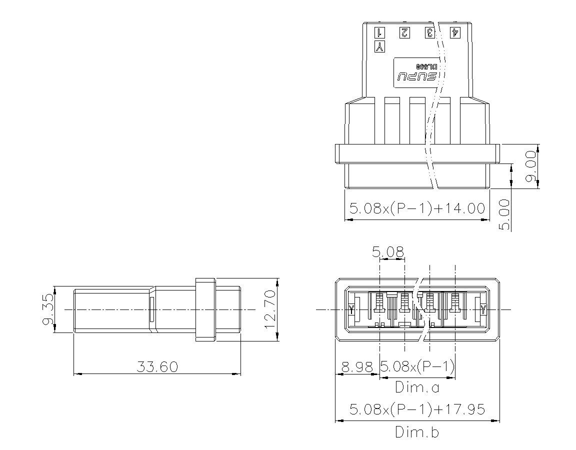 动态接插件连接器DL508H1XXF-BK-0Y10(02-04)-速普电子